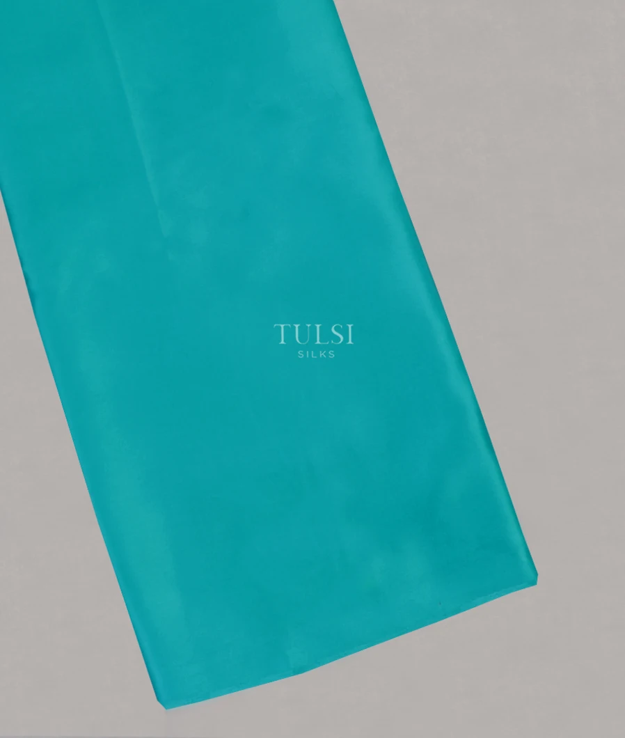 Blue Satin Crepe Silk Saree T578760-image