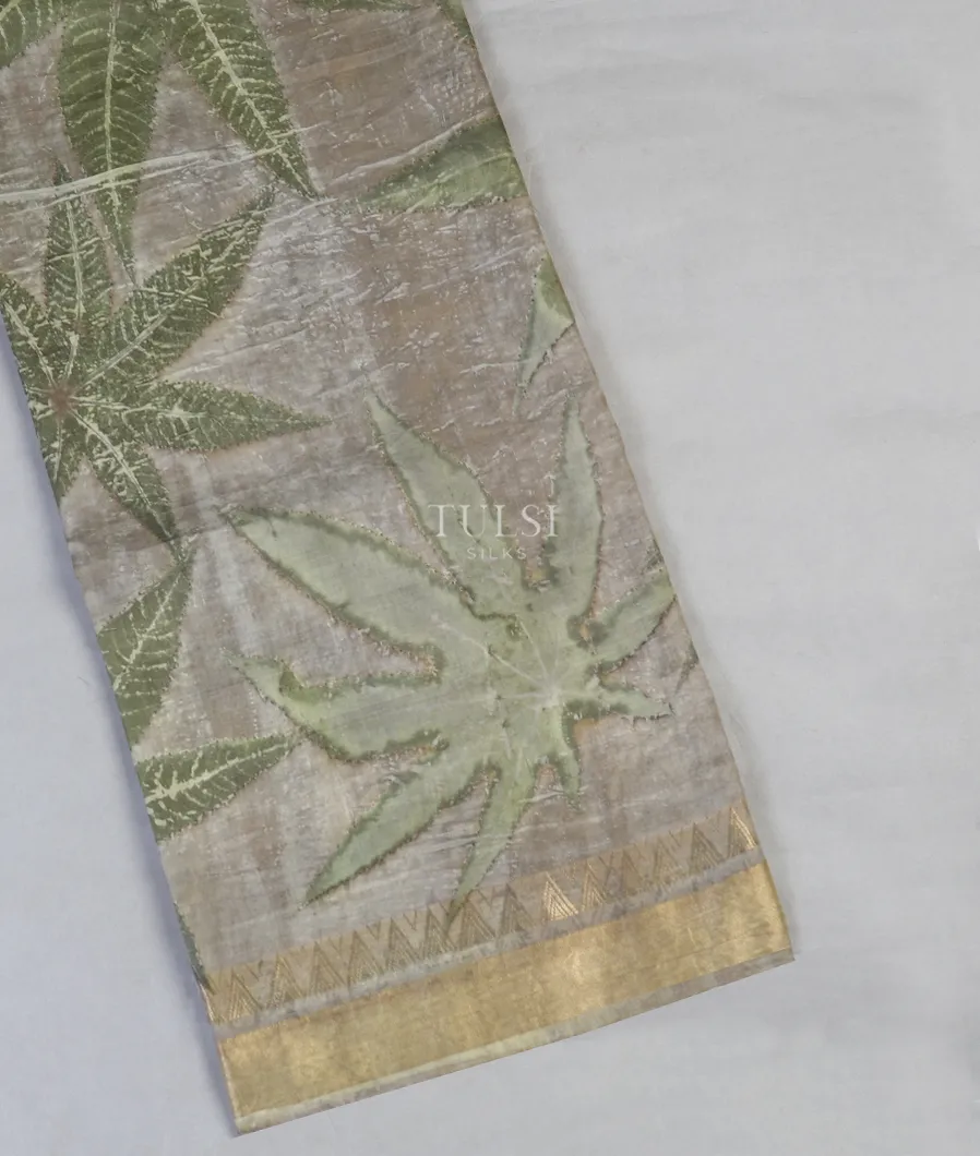 Grey Pure Silk Saree T583782-image