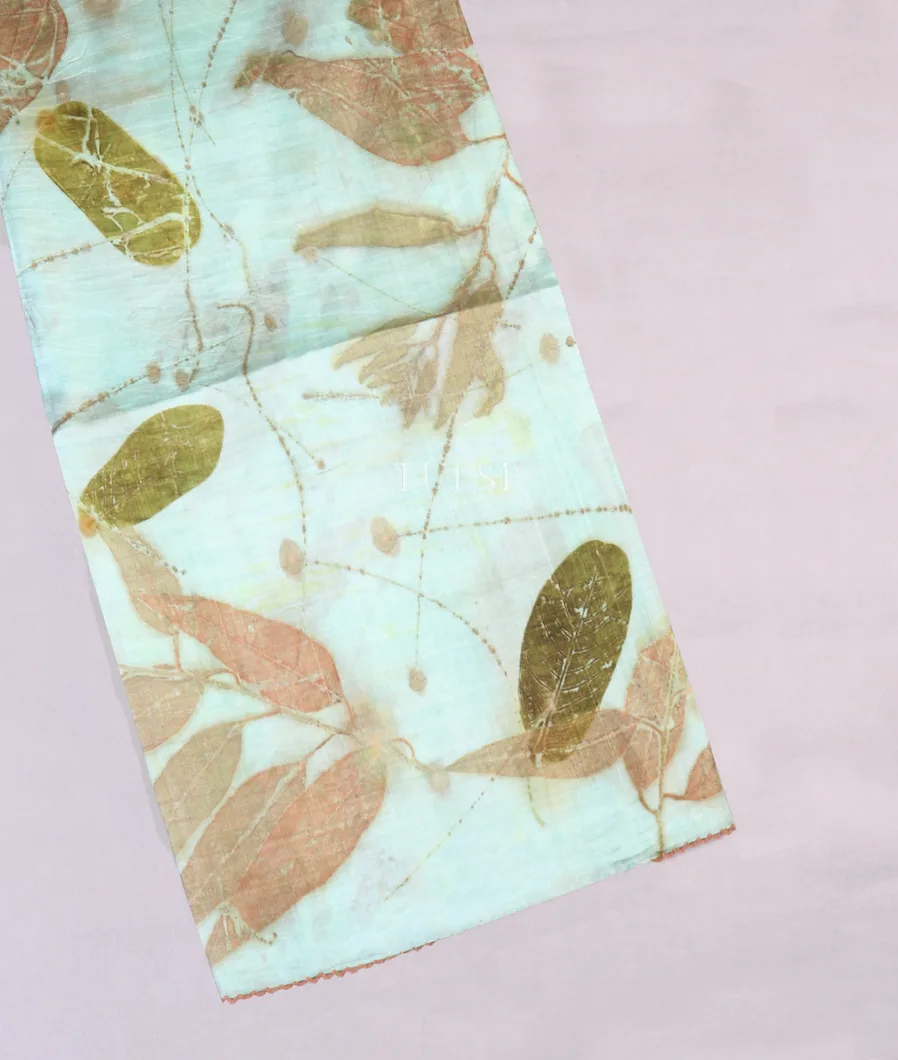 Light Mint Green Pure Silk Saree T583784-image