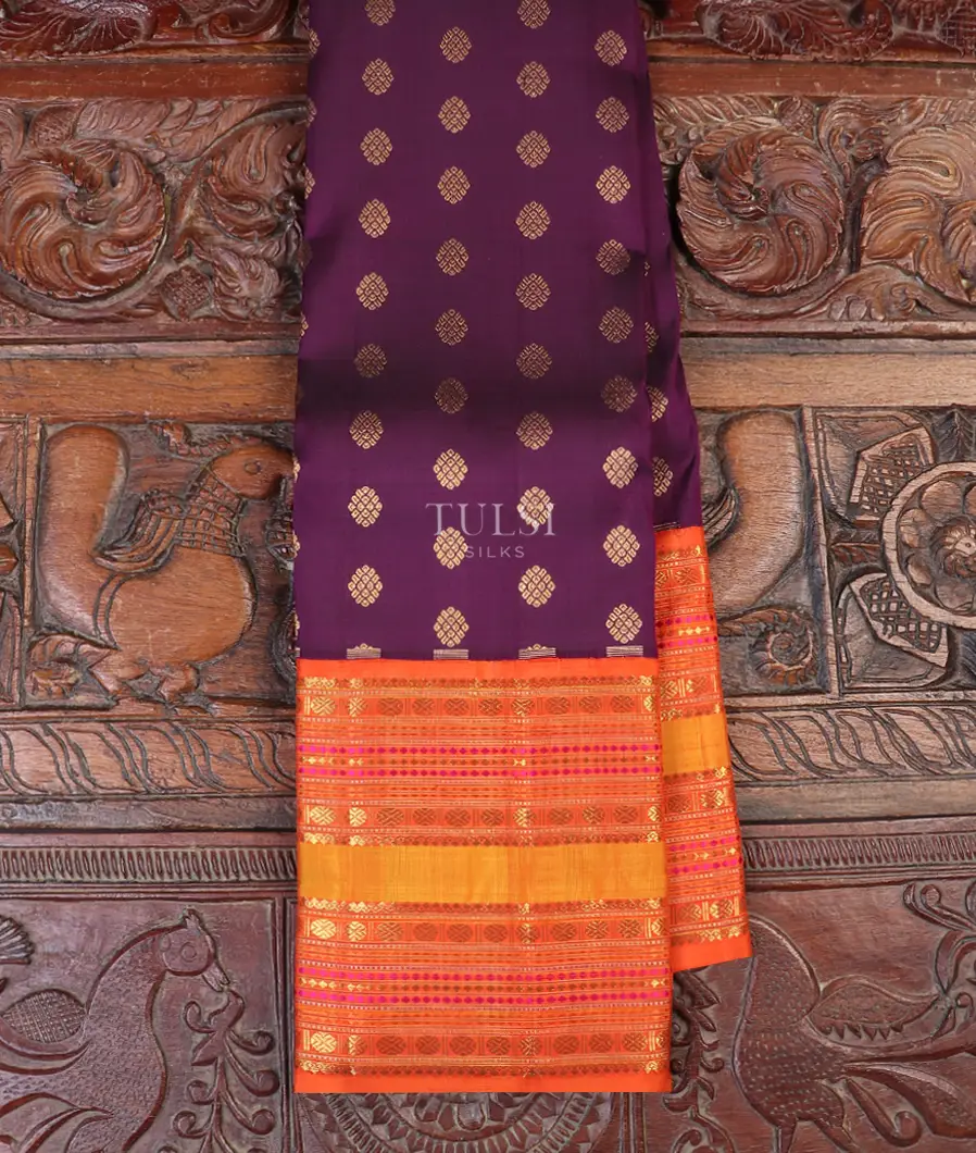 Purple Kanjivaram Silk Saree T583392-image