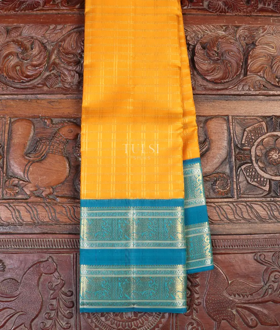 Yellow Kanjivaram Silk Saree T583397-image