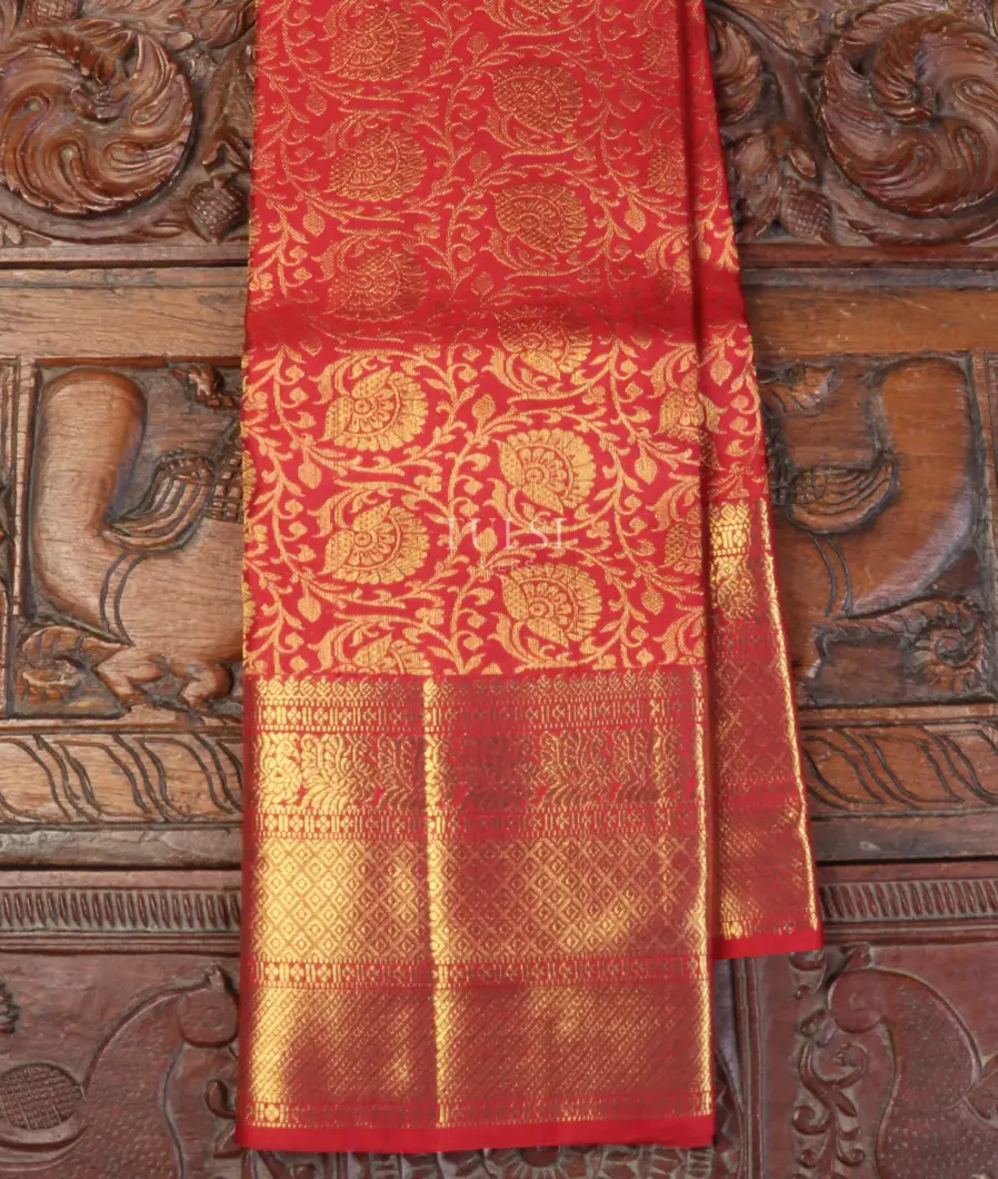 Red Kanjivaram Silk Saree T557963-image