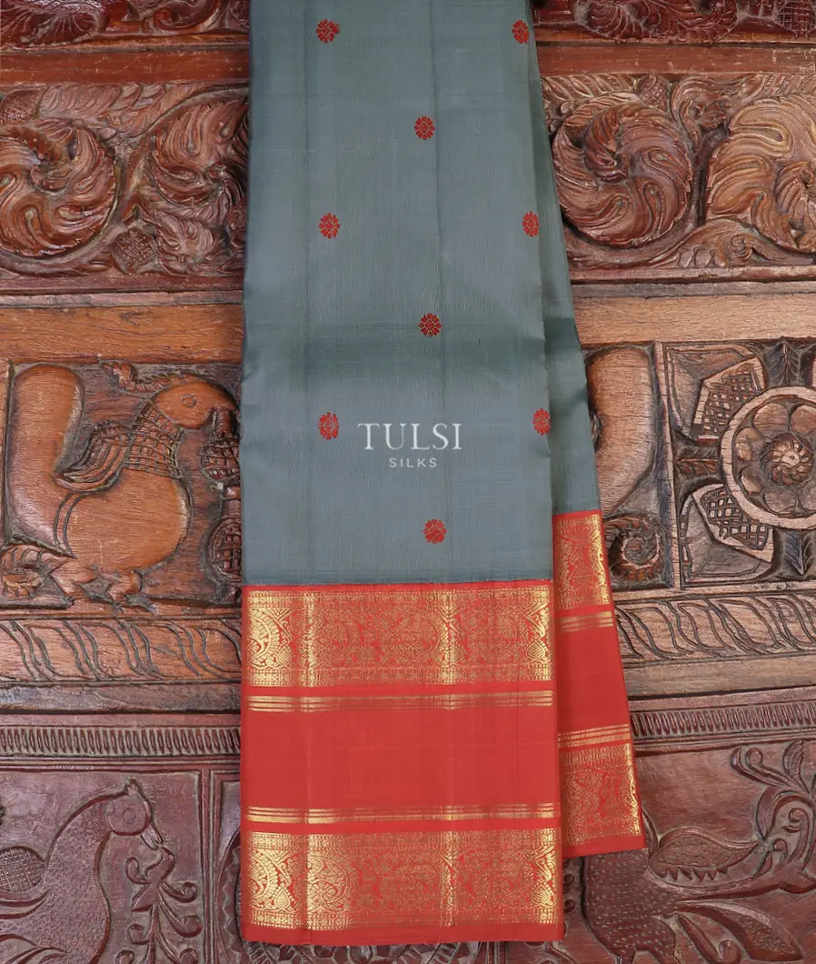 Grey Kanjivaram Silk Saree T579761-image