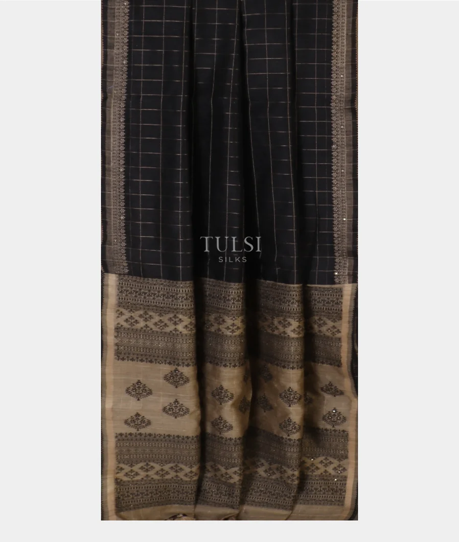 black-tussar-embroidery-saree-t575713-t575713-b