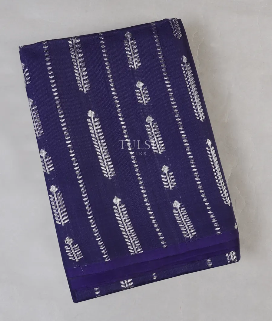 Blue Woven Raw Silk Saree T539540-image