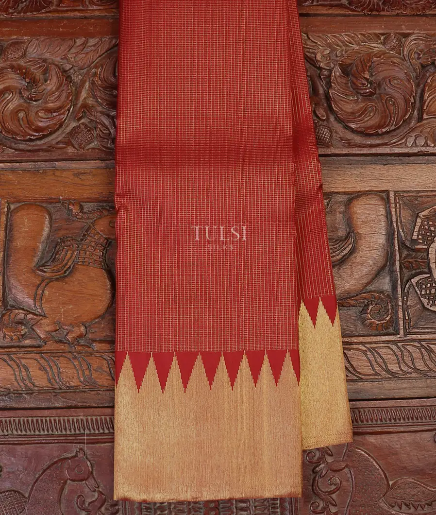 Red Kanjivaram Silk Saree T583117-image