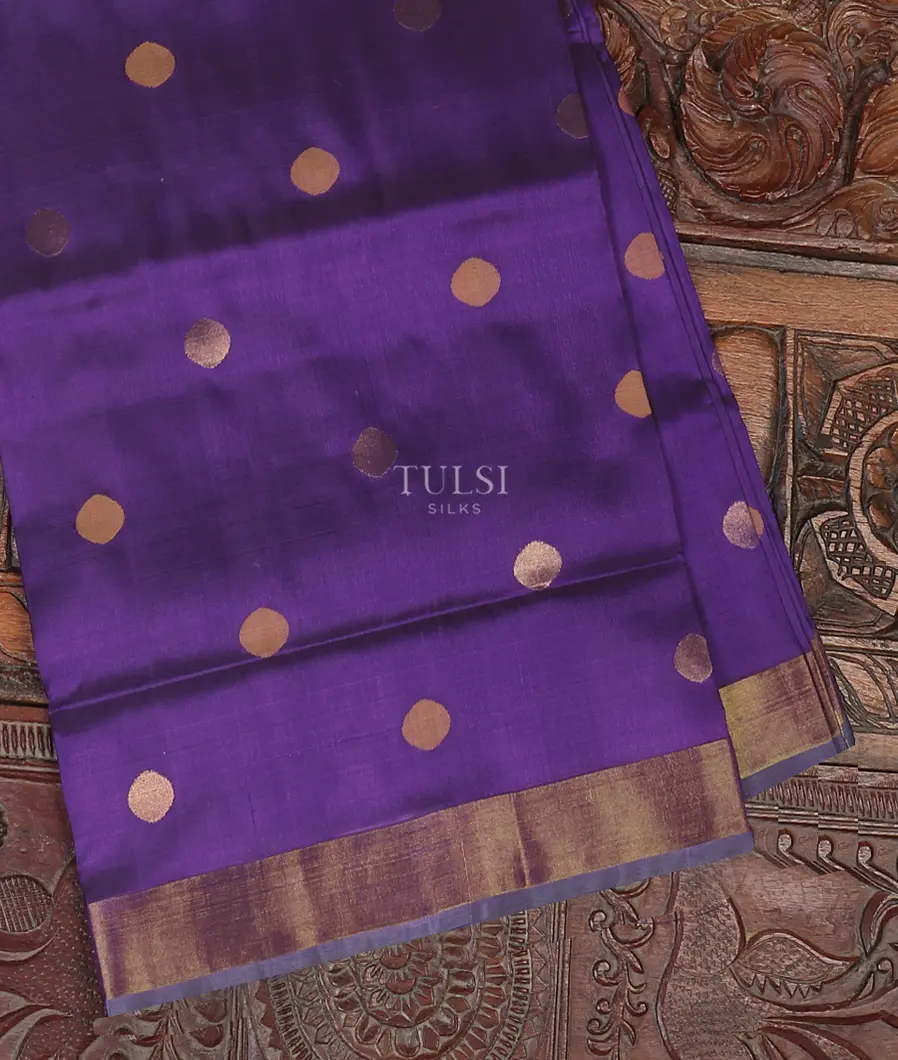 Purple Uppada Silk Saree T566396-image