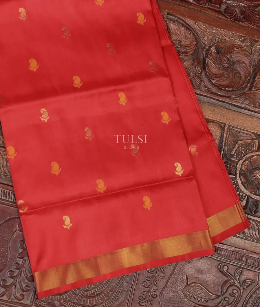 Red Uppada Silk Saree T552641-image