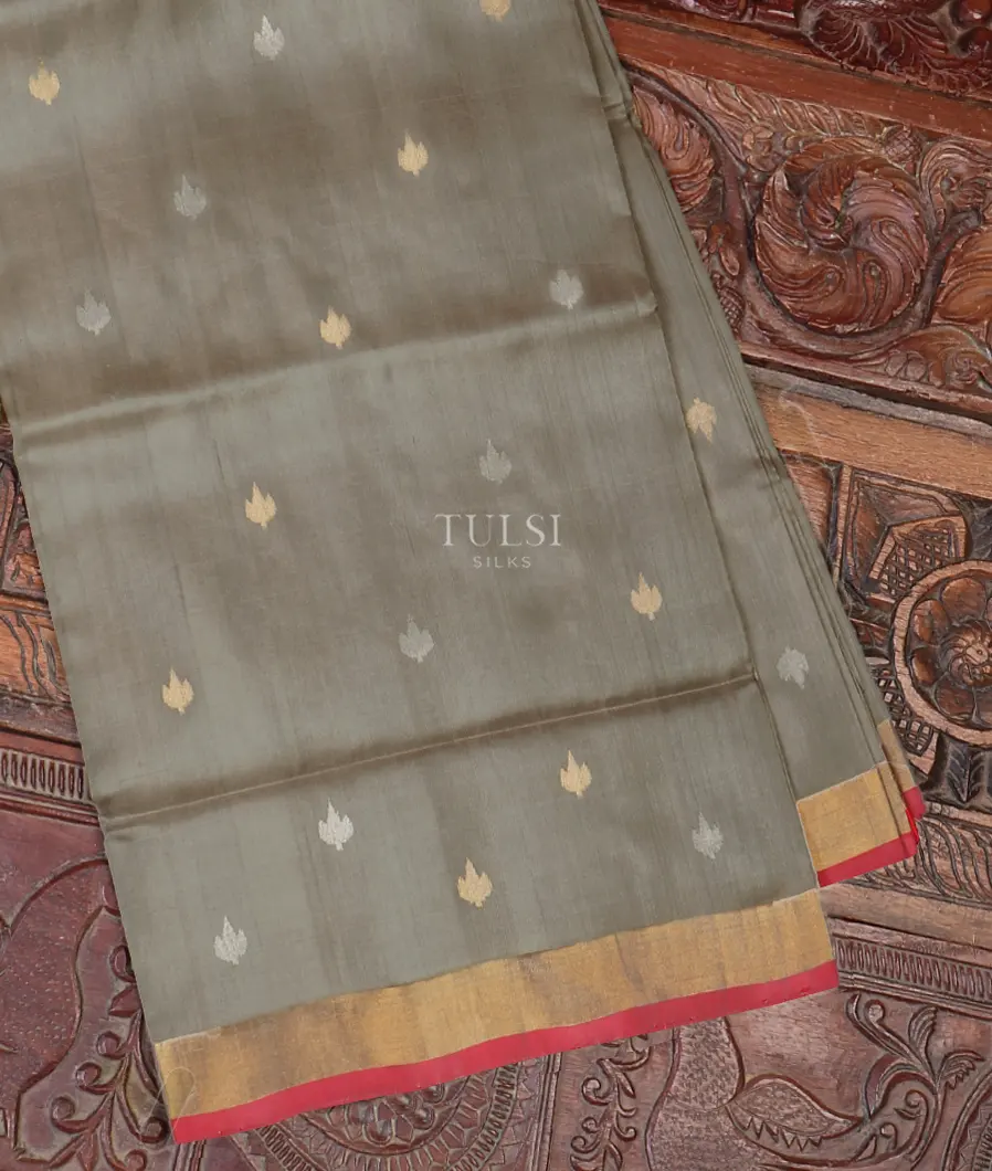 Grey Uppada Silk Saree T566412-image