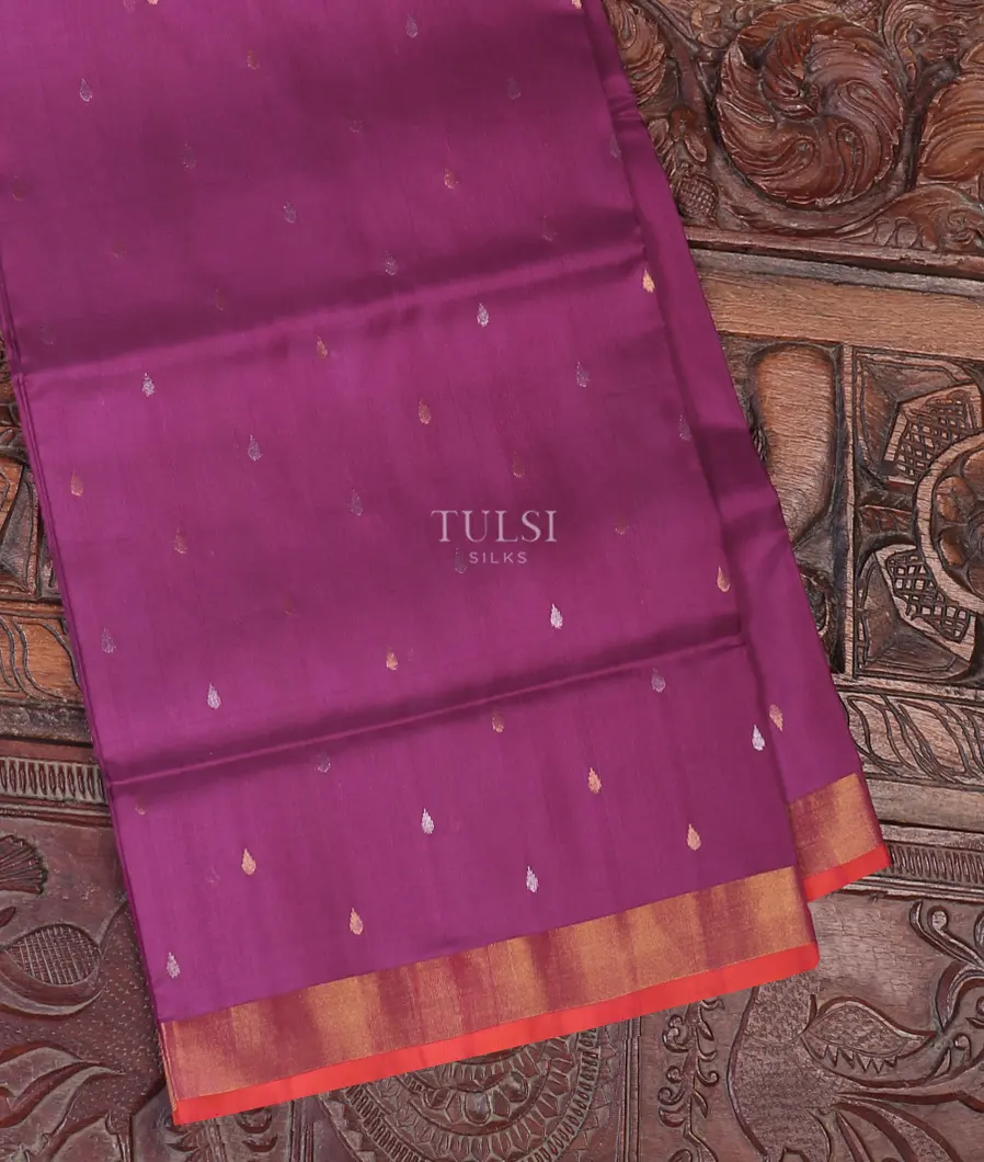 Purple Uppada Silk Saree T566414-image