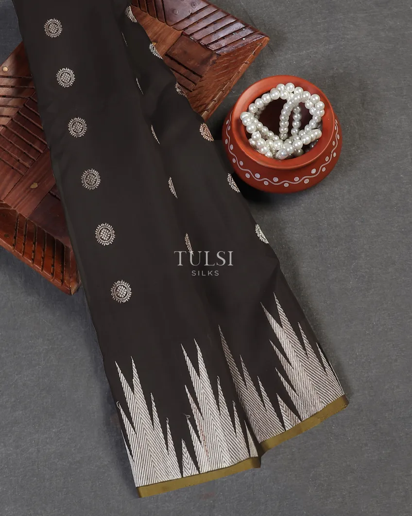 Black Gadwal Silk Saree T576186-1-image