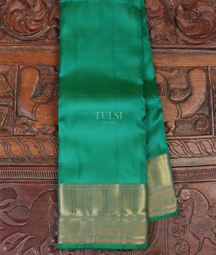Bluish Green Soft Silk Saree T514128-image