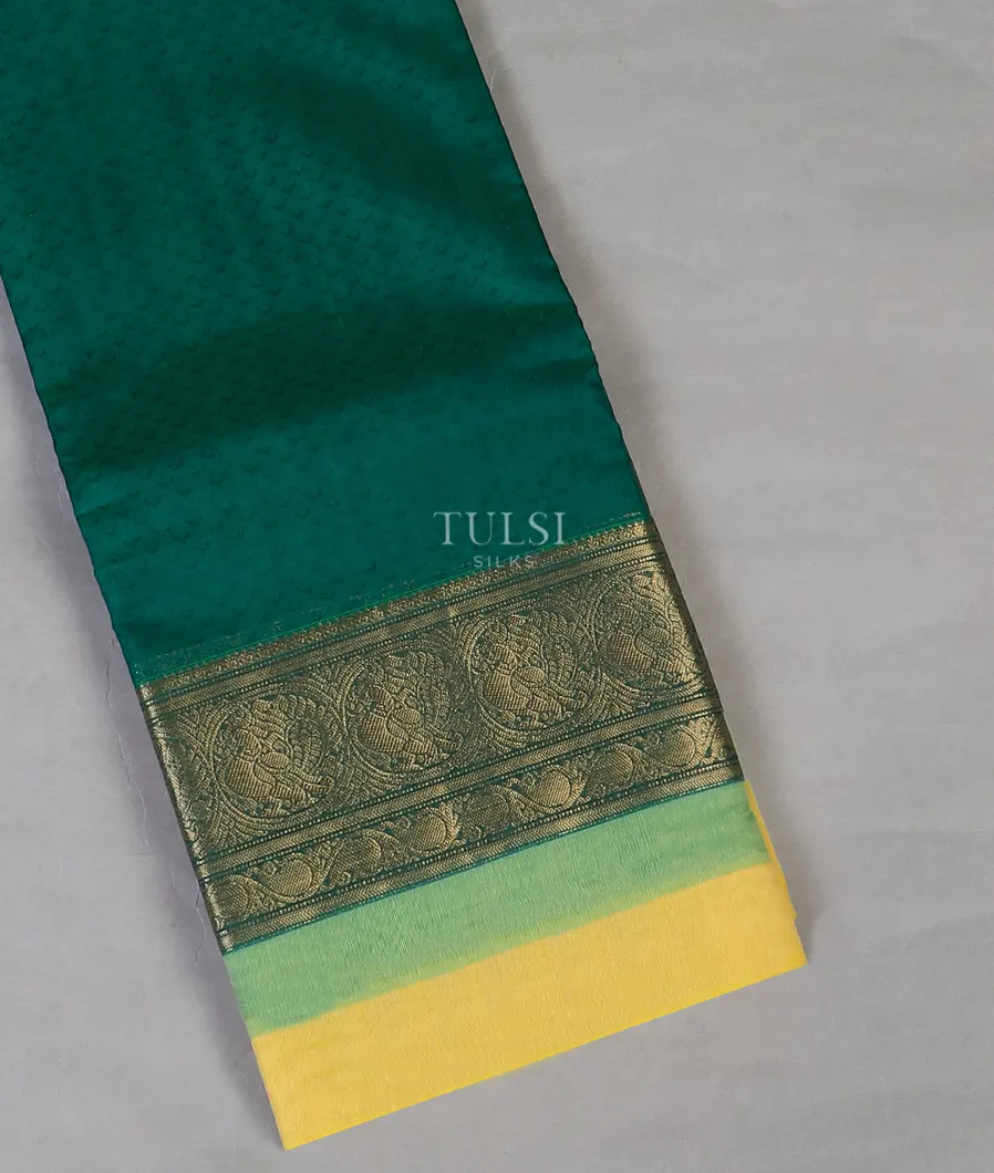 Peacock Blue Silk Cotton Saree T579794-image