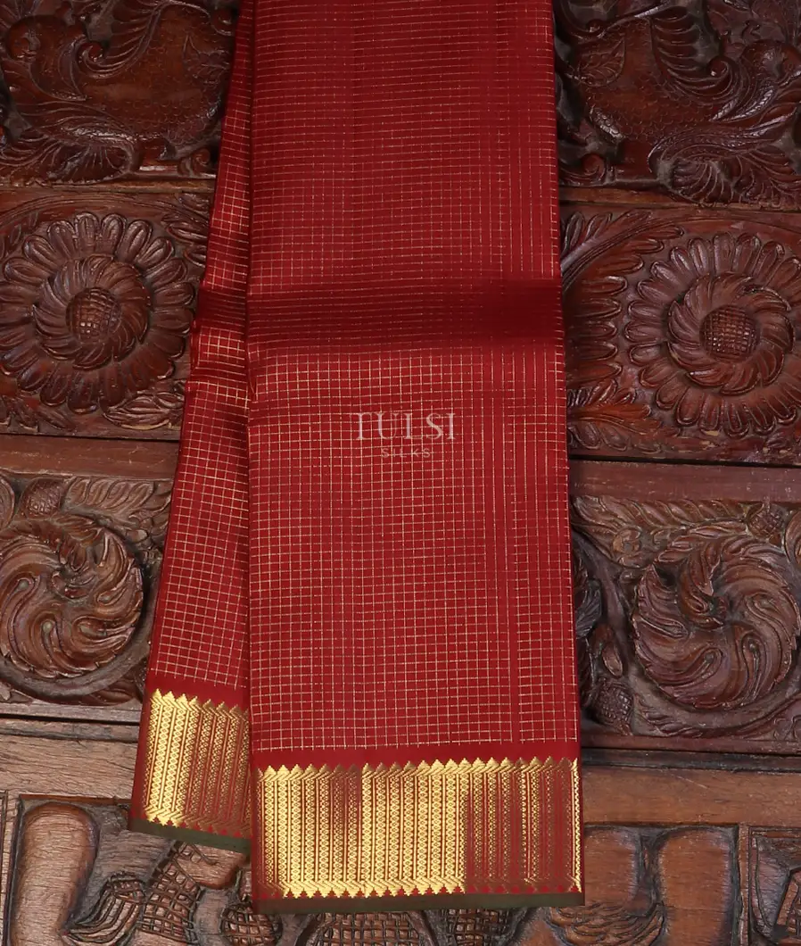Maroon Kanjivaram Silk Saree T572994-image