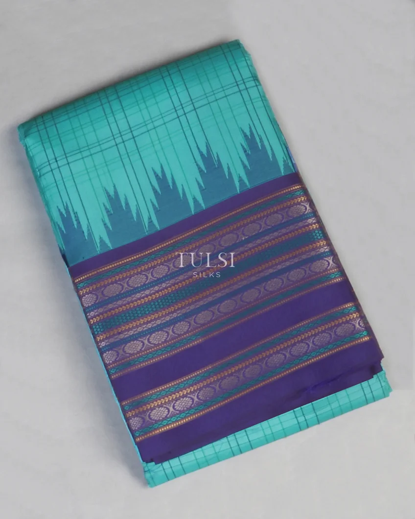Blue Kanjivaram Silk Saree T582259-image