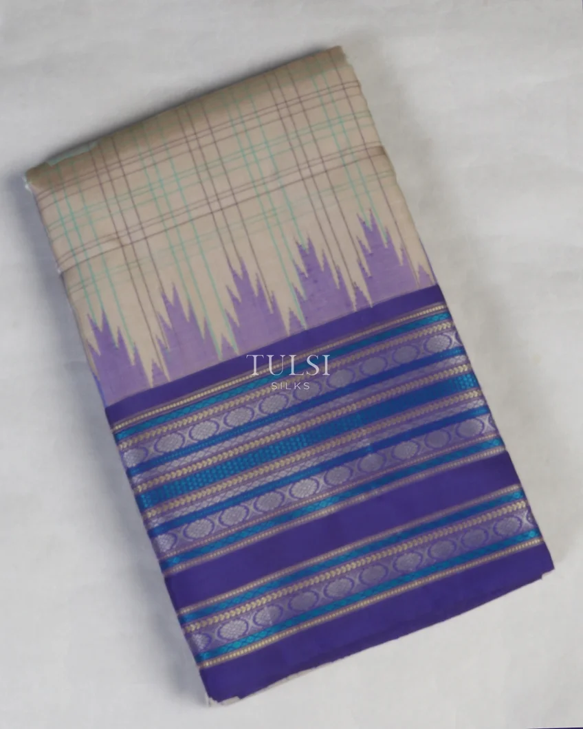 Grey Kanjivaram Silk Saree T582258-image