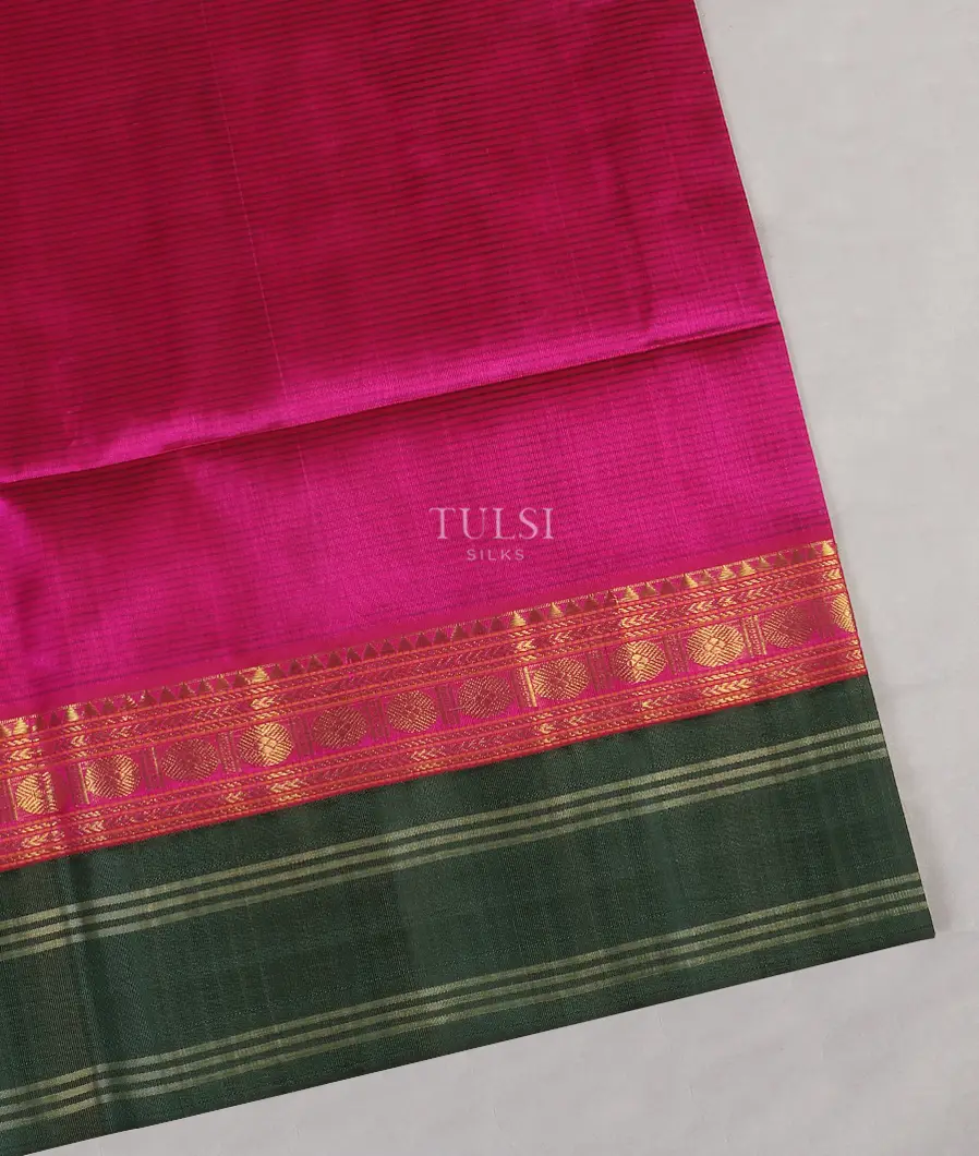 Pinkish Purple Silk Cotton Saree T518148-image