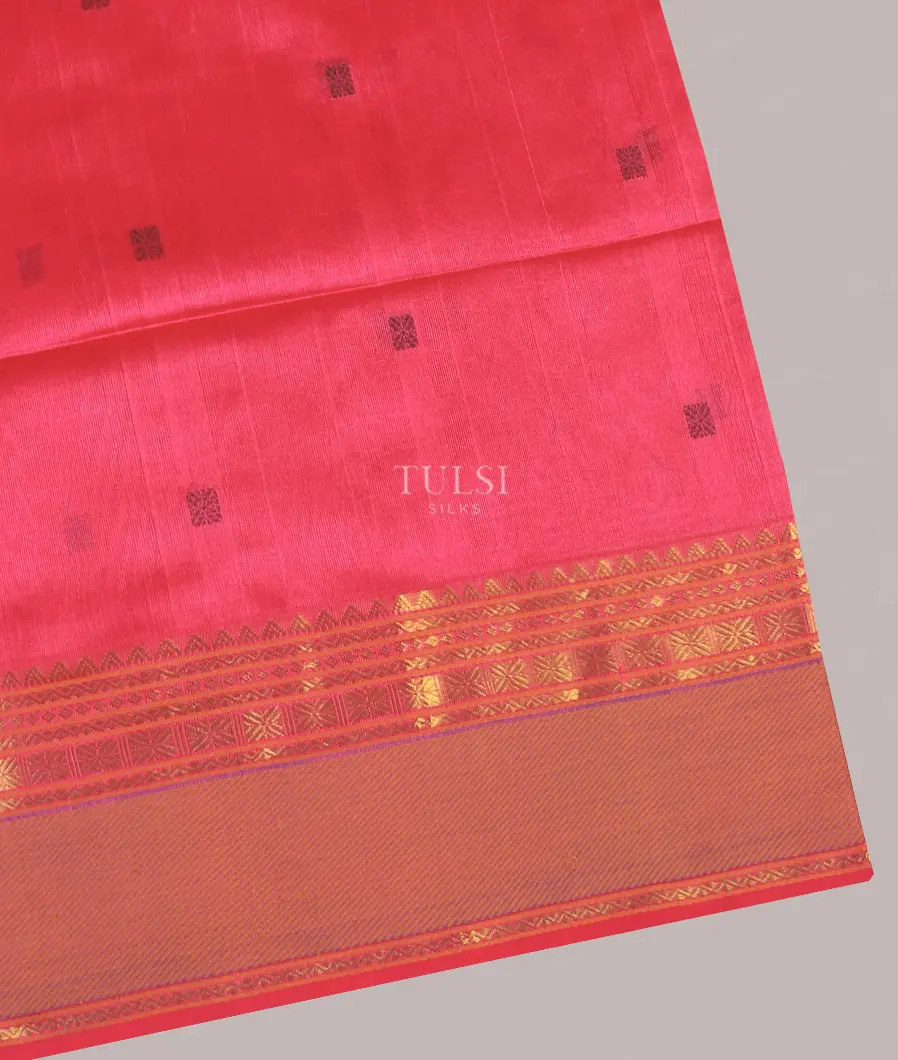 Pink Silk Cotton Saree T571395-image