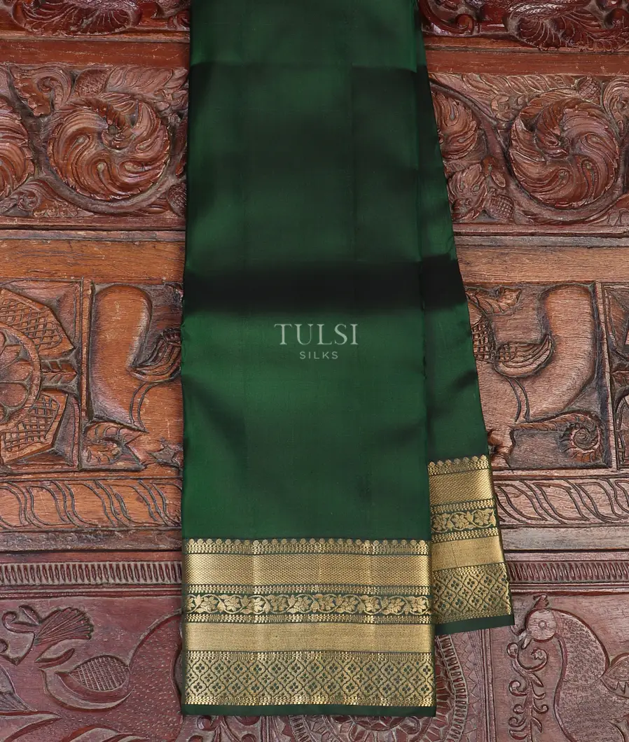Bottle Green Soft Silk Saree T578102-image
