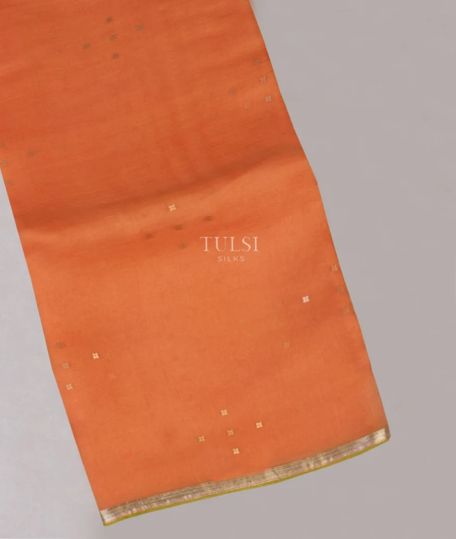 Orange Woven Organza Saree T583917-image