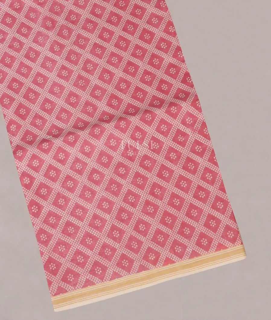 Pink Tussar Cotton Saree T558977-image