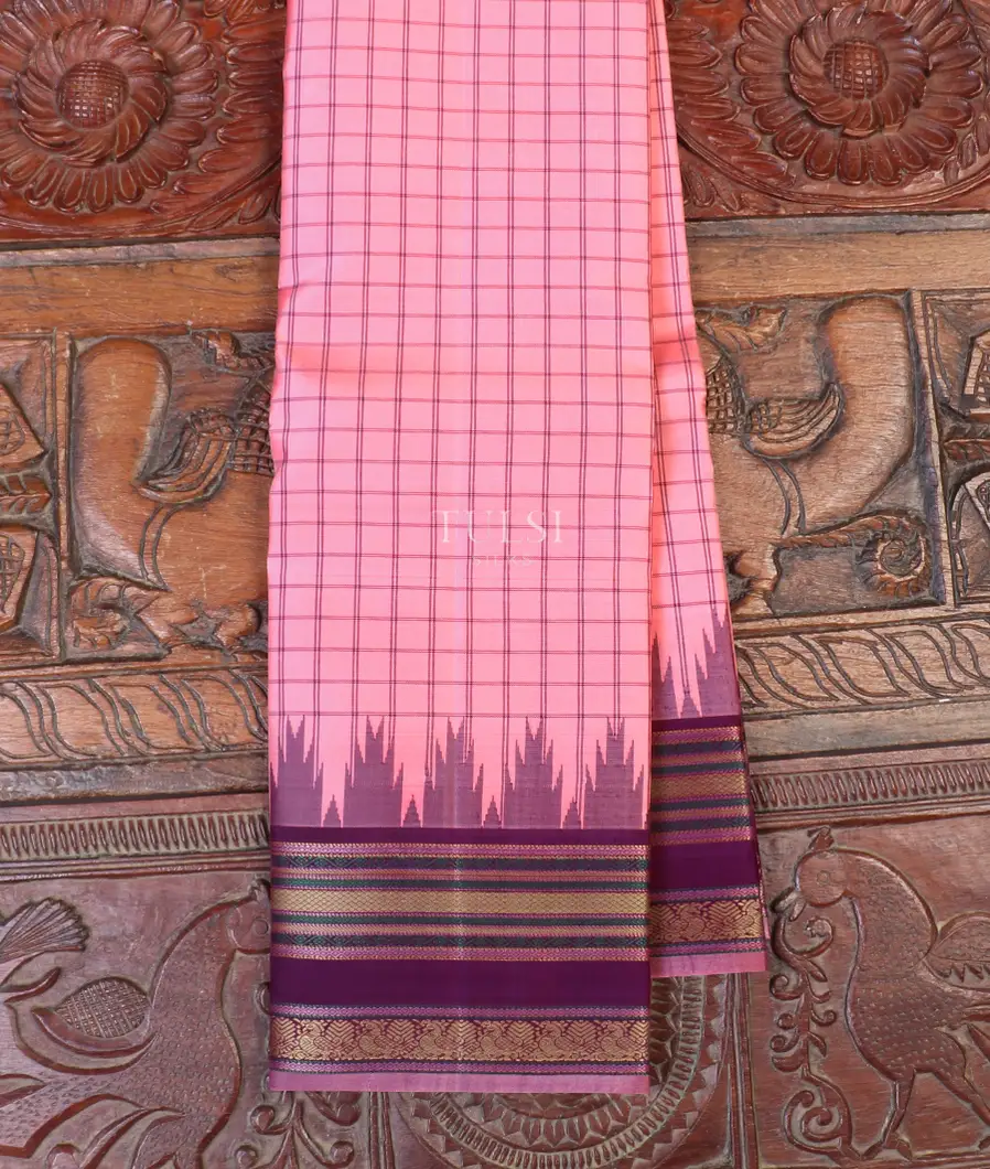 Pink Kanjivaram Silk Saree T587279-image