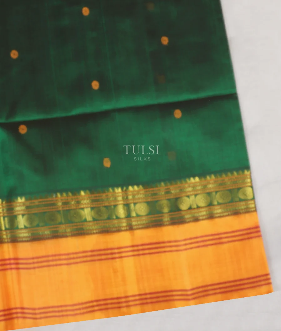 Green Silk Cotton Saree T586563-image