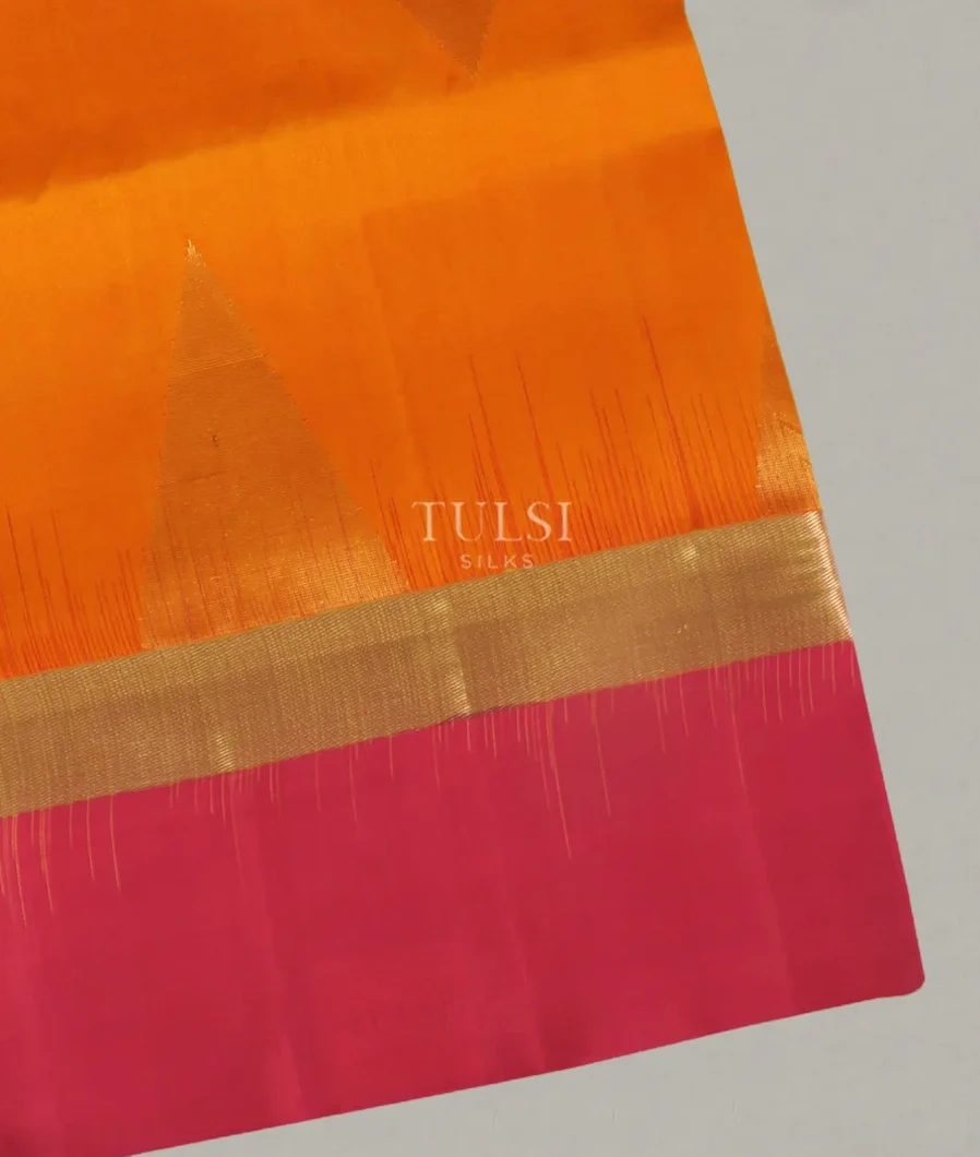 Yellow And Orange Soft Silk Saree T511708-image