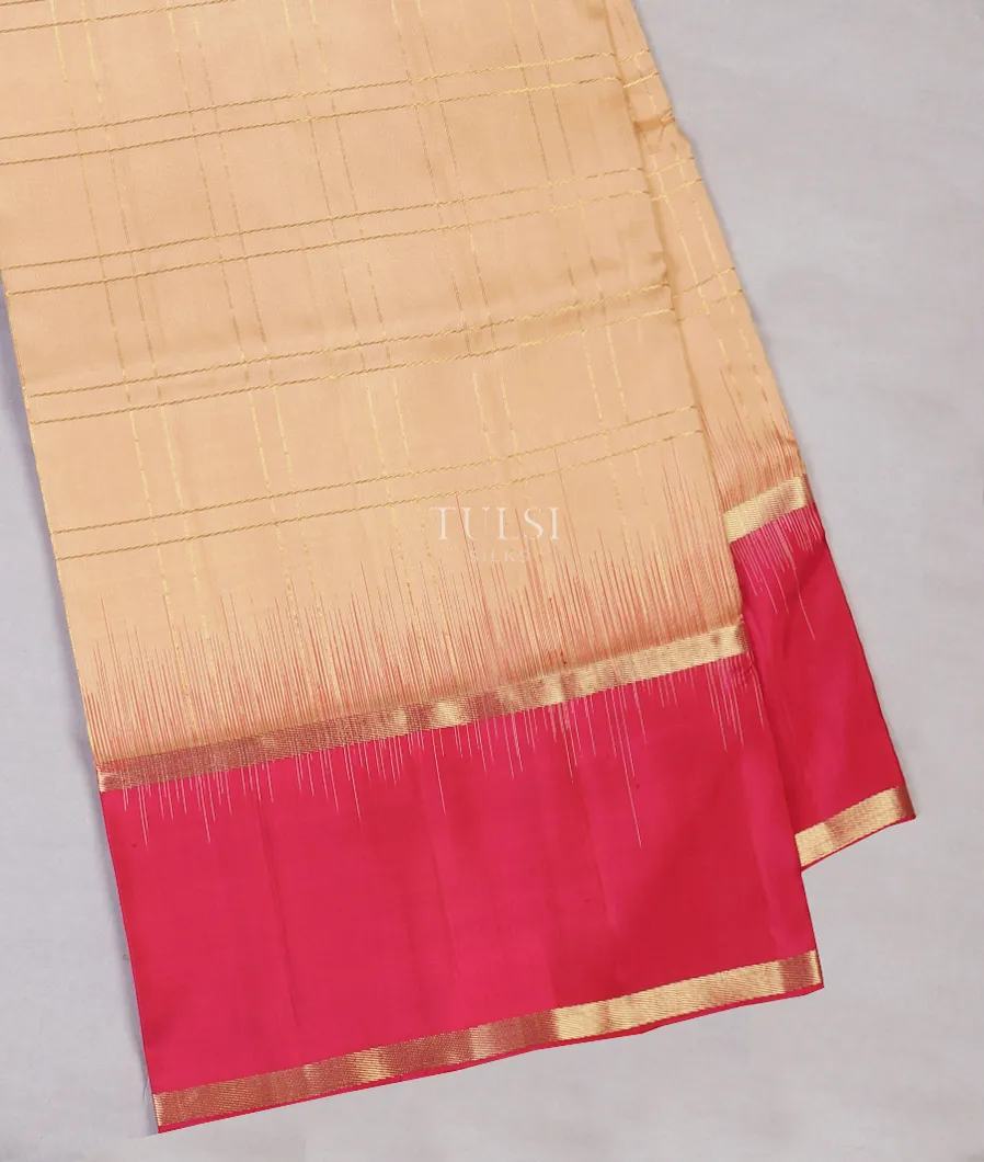 Beige Soft Silk Saree T560323-image