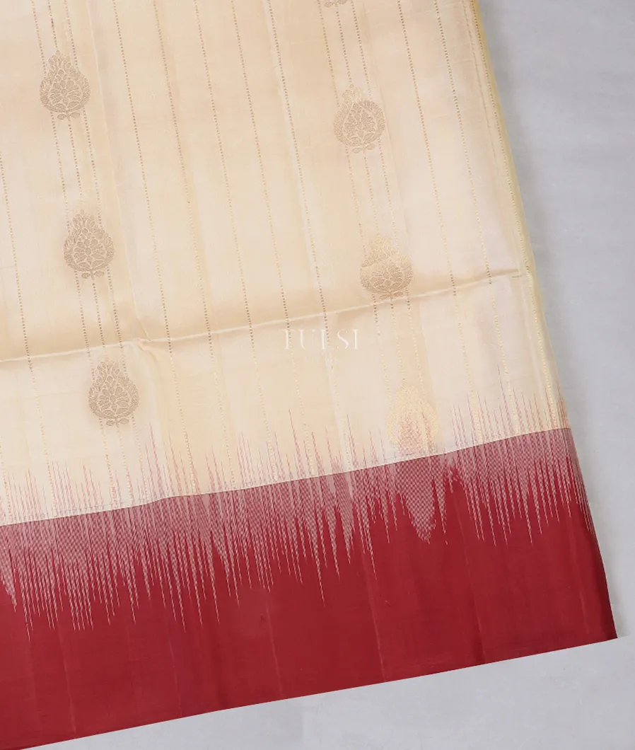 Off - White Soft Silk Saree T581082-image