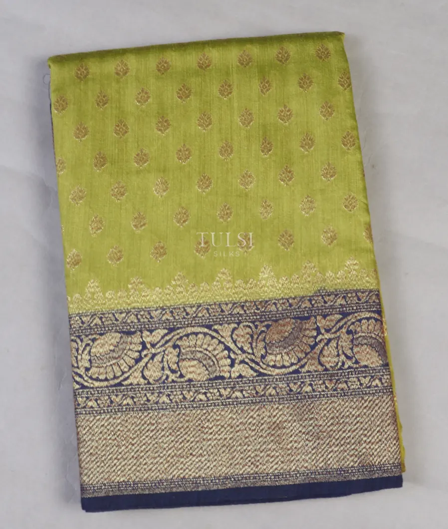 Green Banaras Tussar Saree T587696-image
