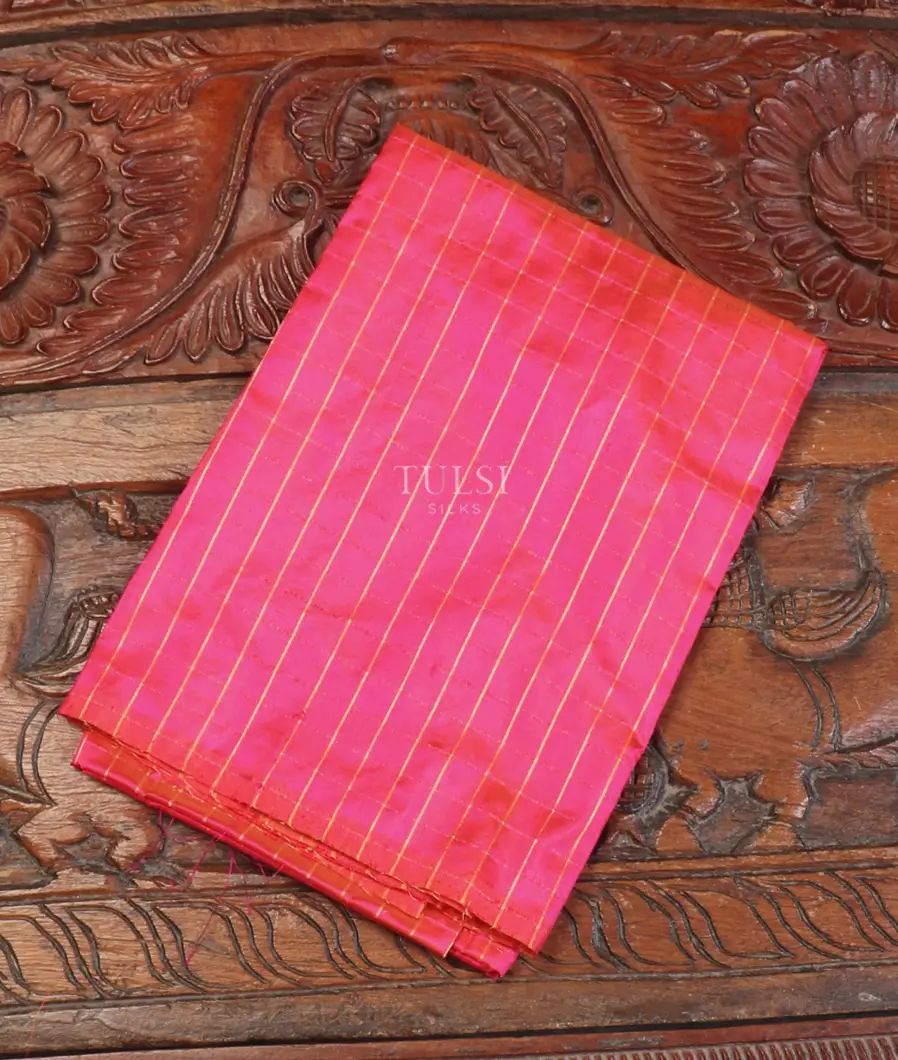 Pinkish Orange Kanjivaram Silk Blouse T568657-image