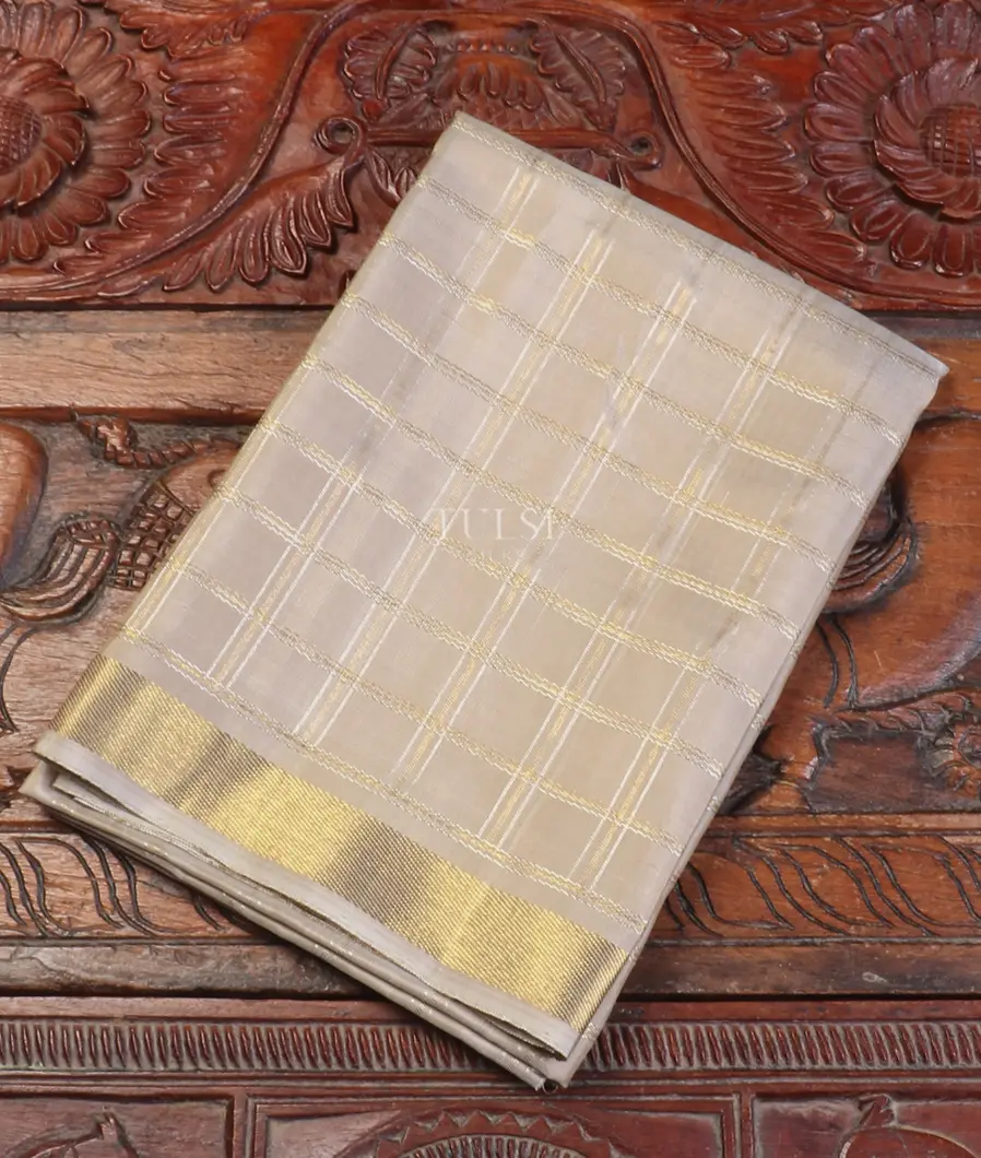 Grey Kanjivaram Silk Blouse T572448-image