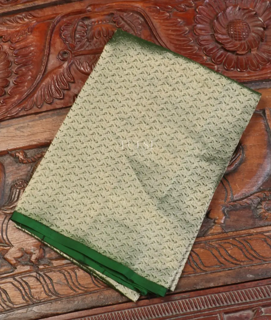 Green Banaras Silk Blouse T549274-image