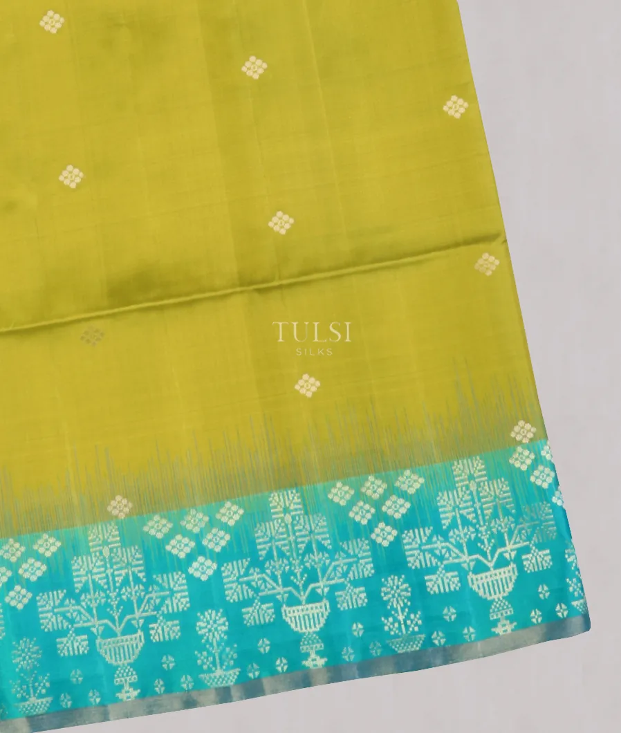 Yellowish Green Soft Silk Saree T582789-image