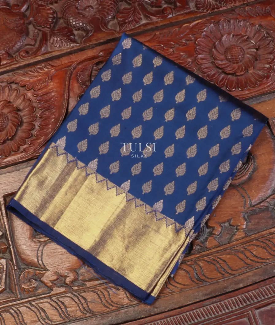 Blue Kanjivaram Silk Blouse LL5038-image