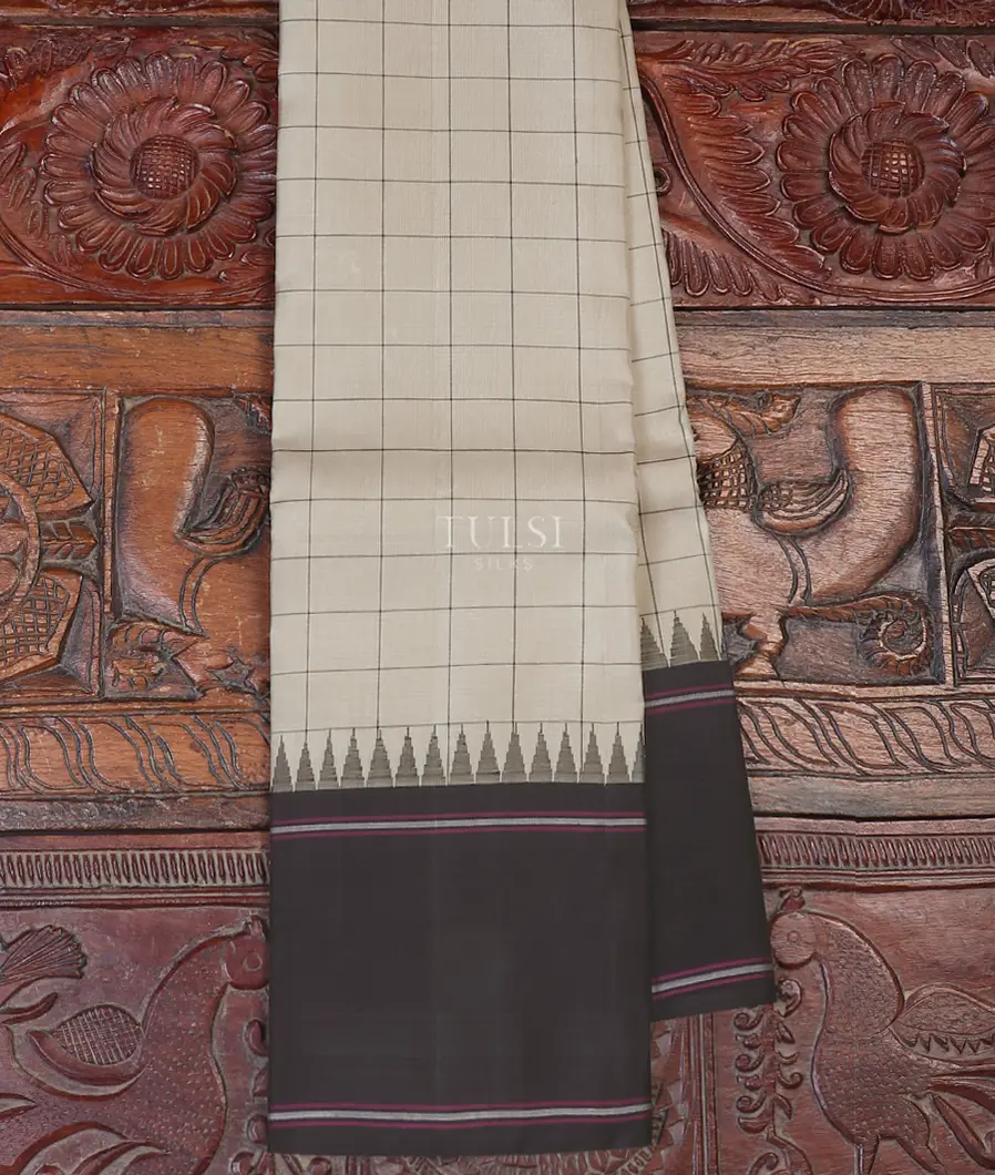 Grey Kanjivaram Silk Saree T583061-image