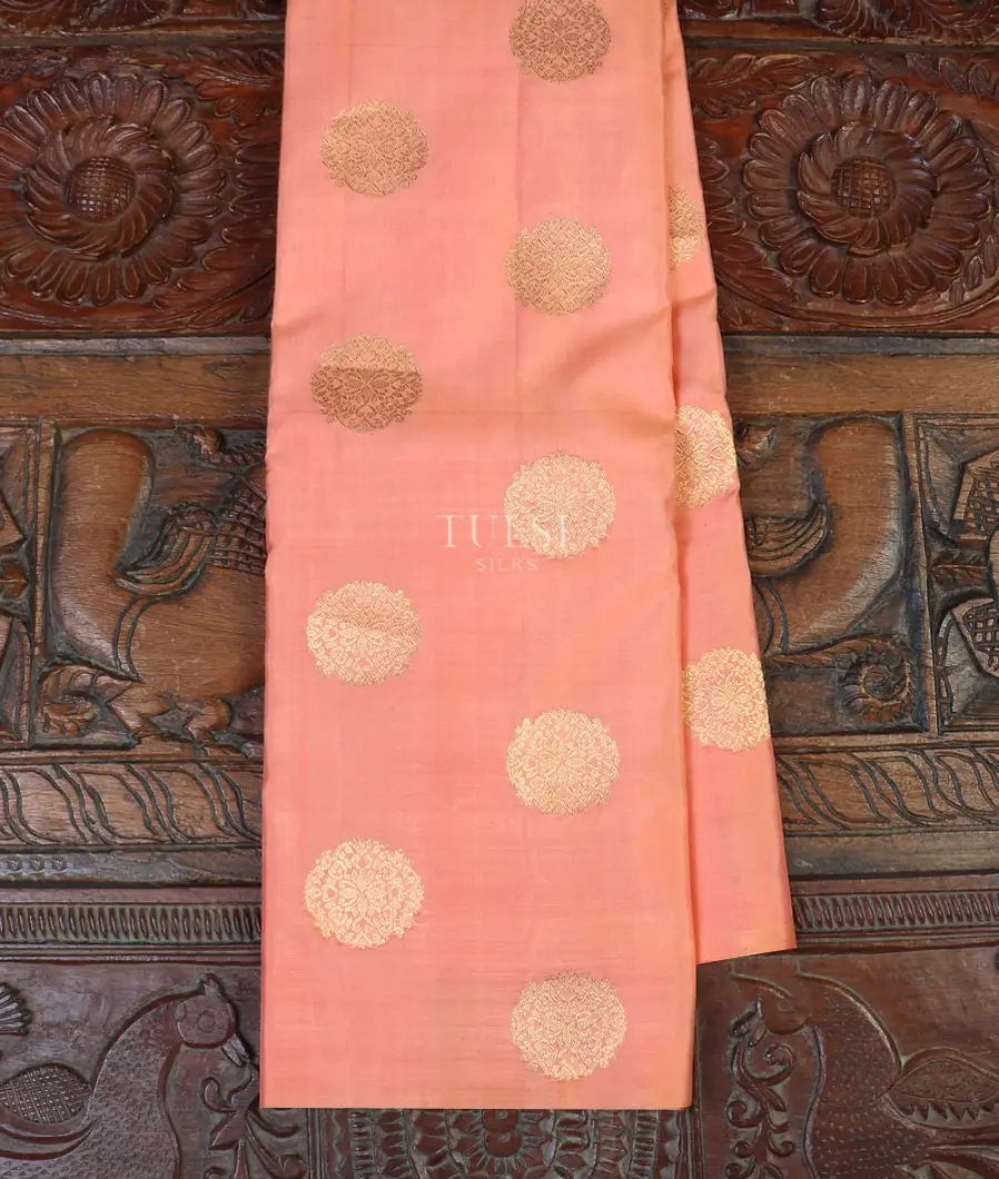 Peach Kanjivaram Silk Saree T583970-image
