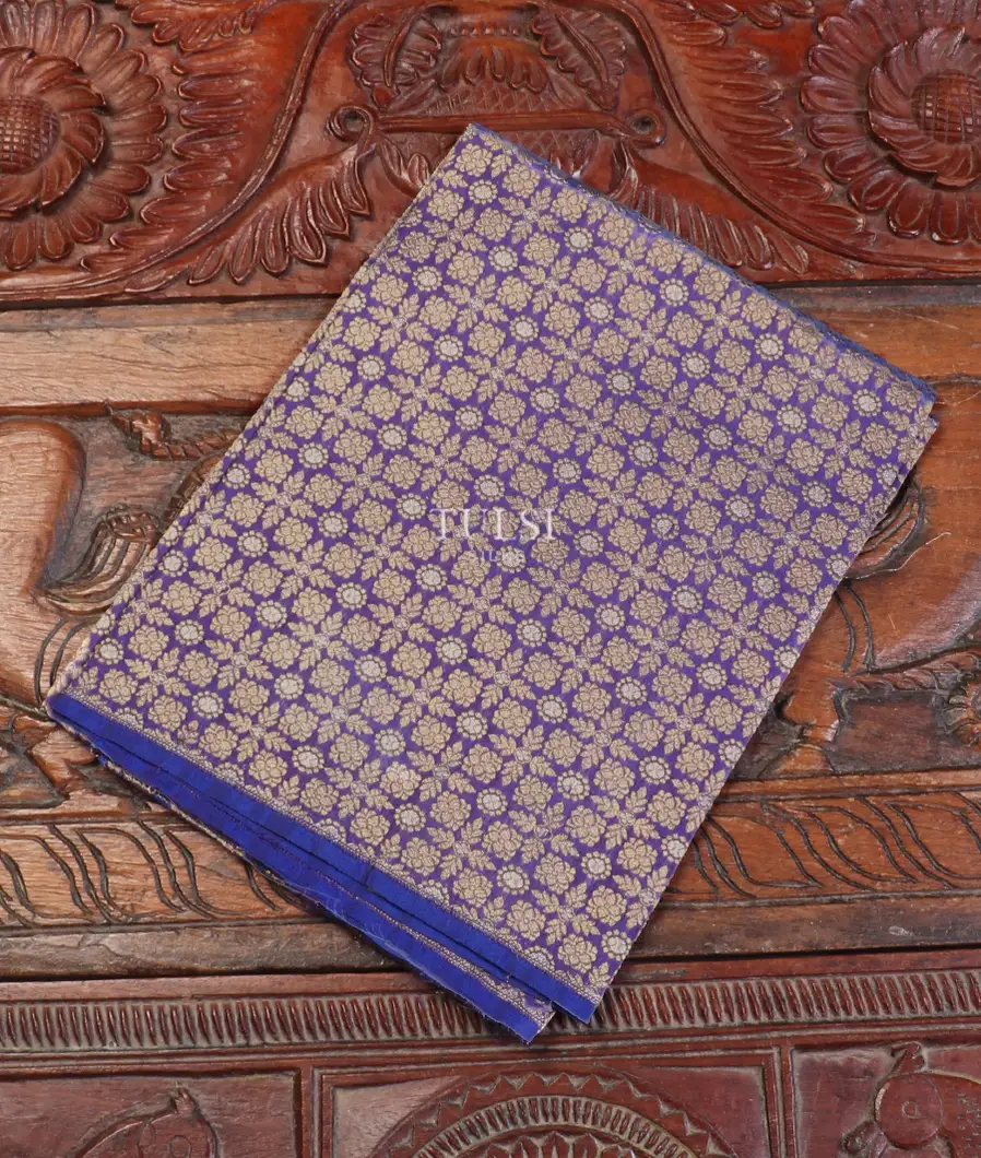 Blue Banaras Silk Blouse T443376-image