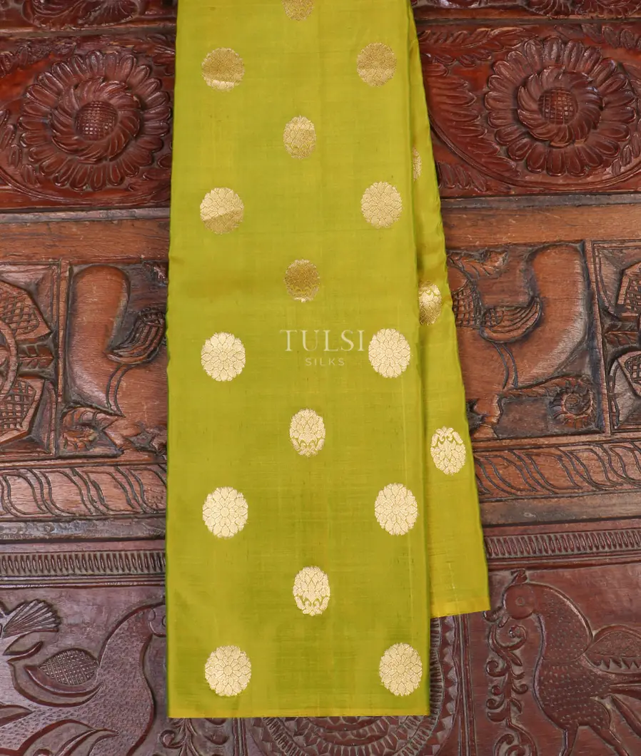 Yellowish Green Kanjivaram Silk Saree T583972-image
