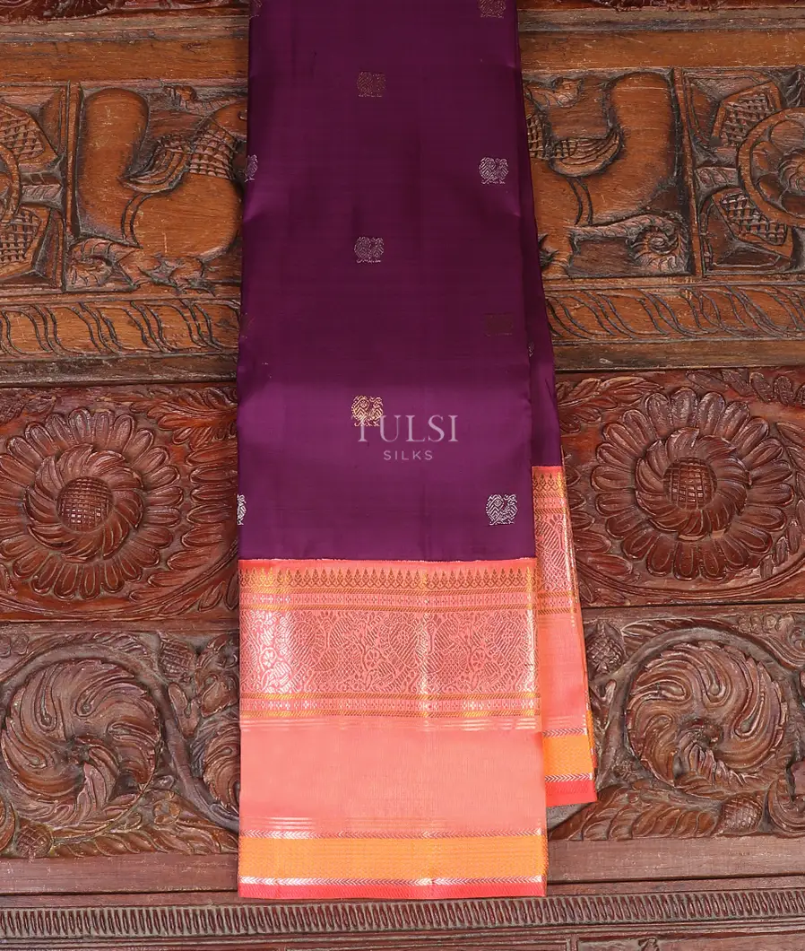Purple Kanjivaram Silk Saree T566505-image