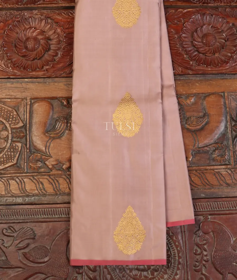 Dusty Pink Kanjivaram Silk Saree T582932-image