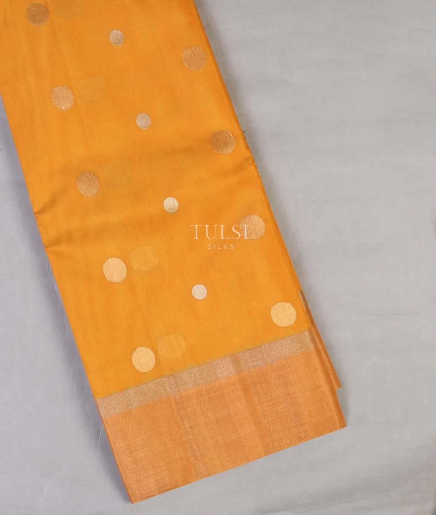 Yellow Silk Cotton Saree T586767-image