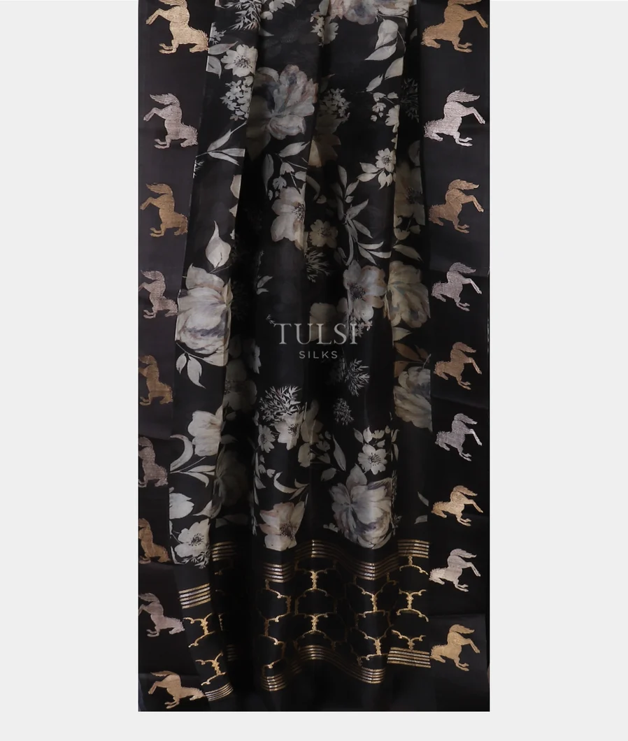 black-kora-organza-printed-saree-with-satin-border-t586098-t586098-b