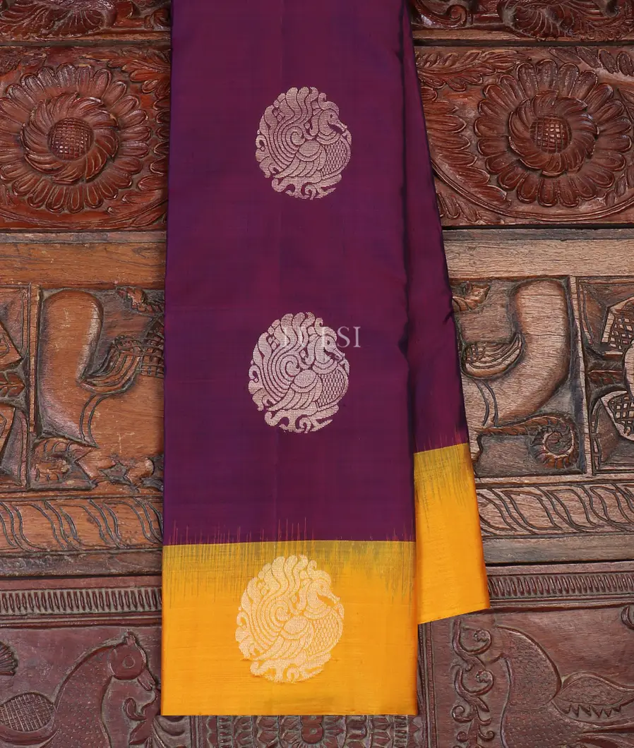 Purple Soft Silk Saree T581035-image