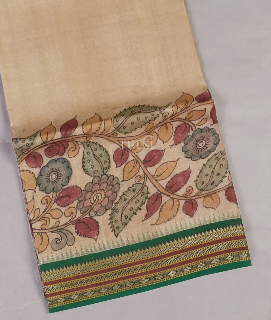 Beige Vidarbha Tussar Saree T292601-image
