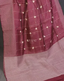 burgundy-tussar-embroidery-saree-t584054-t584054-d
