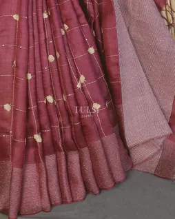 burgundy-tussar-embroidery-saree-t584054-t584054-e