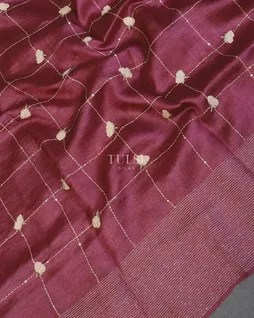 burgundy-tussar-embroidery-saree-t584054-t584054-f