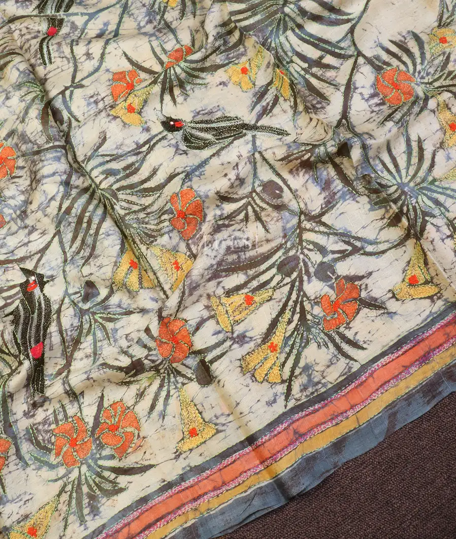 multicolour-tussar-kantha-work-saree-t588833-t588833-e